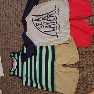 5t bundle shorts, shirt, and tank
